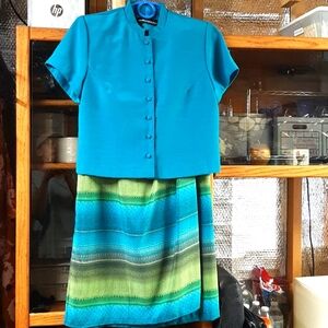 SAG HARBOR DRESS 2PC TOP & SKIRT SZ 10P